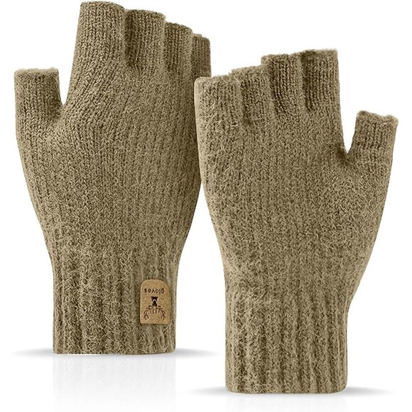 Other - Fingerless Gloves Half Finger Winter Warm Knitted Gloves Working Running Biking